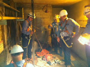 Confined space in house training